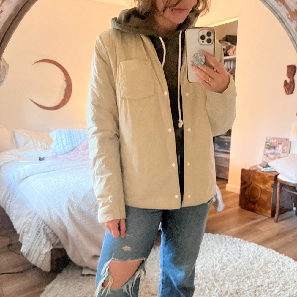 Hill City Ivory Thermal Light Shirt Jacket
